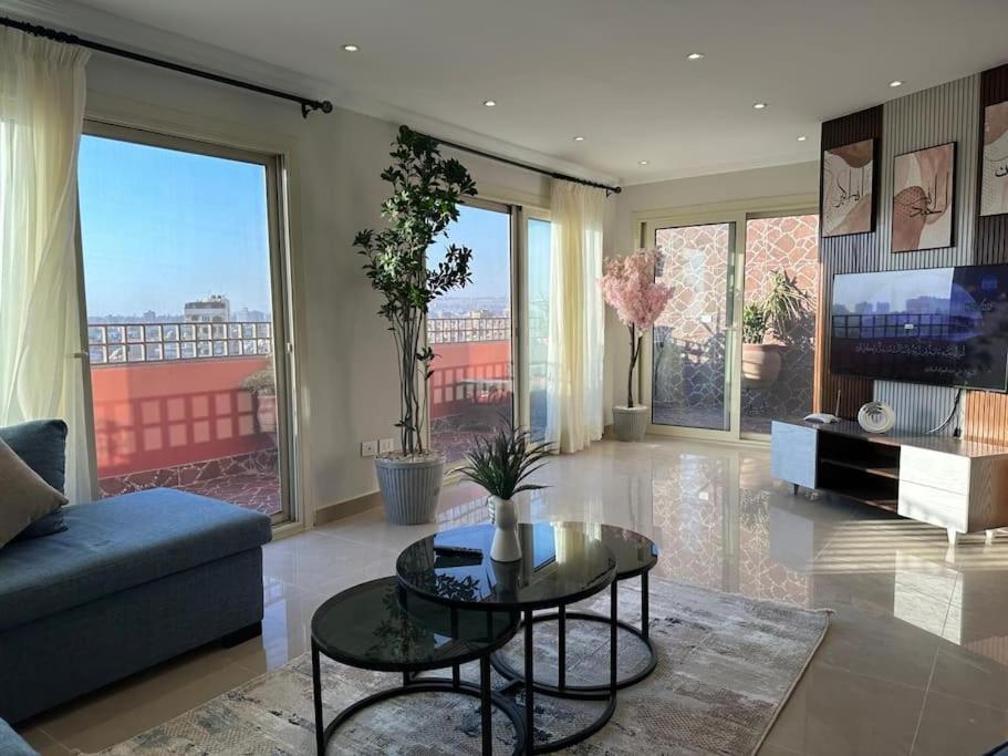 Rooftop Maadi Degla View Galal Designs Apartment *